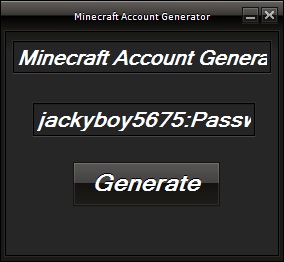 Minecraft Account Generator!