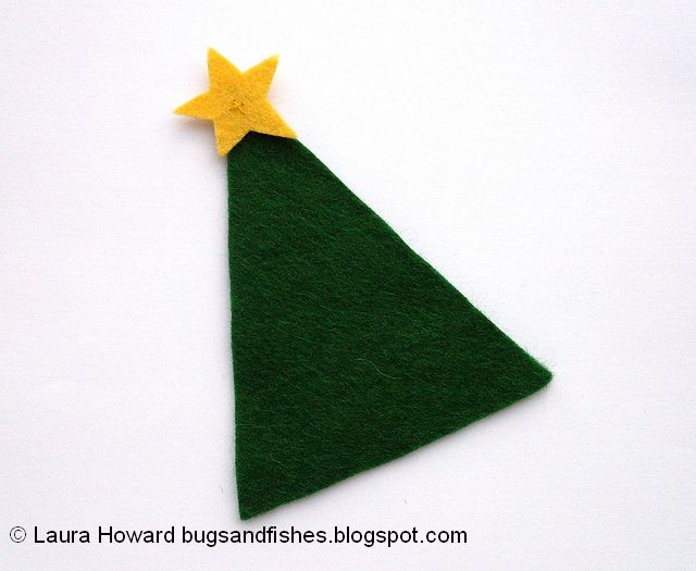 Mini felt christmas tree Clearance