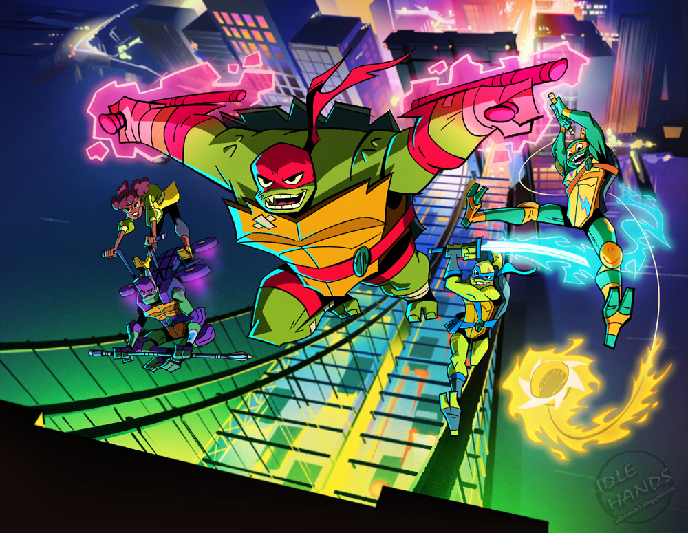 Idle Hands First Look at Character Art from Rise of the Teenage Mutant