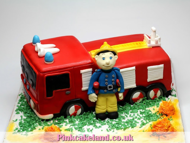 Fire Engine Birthday Cake in London