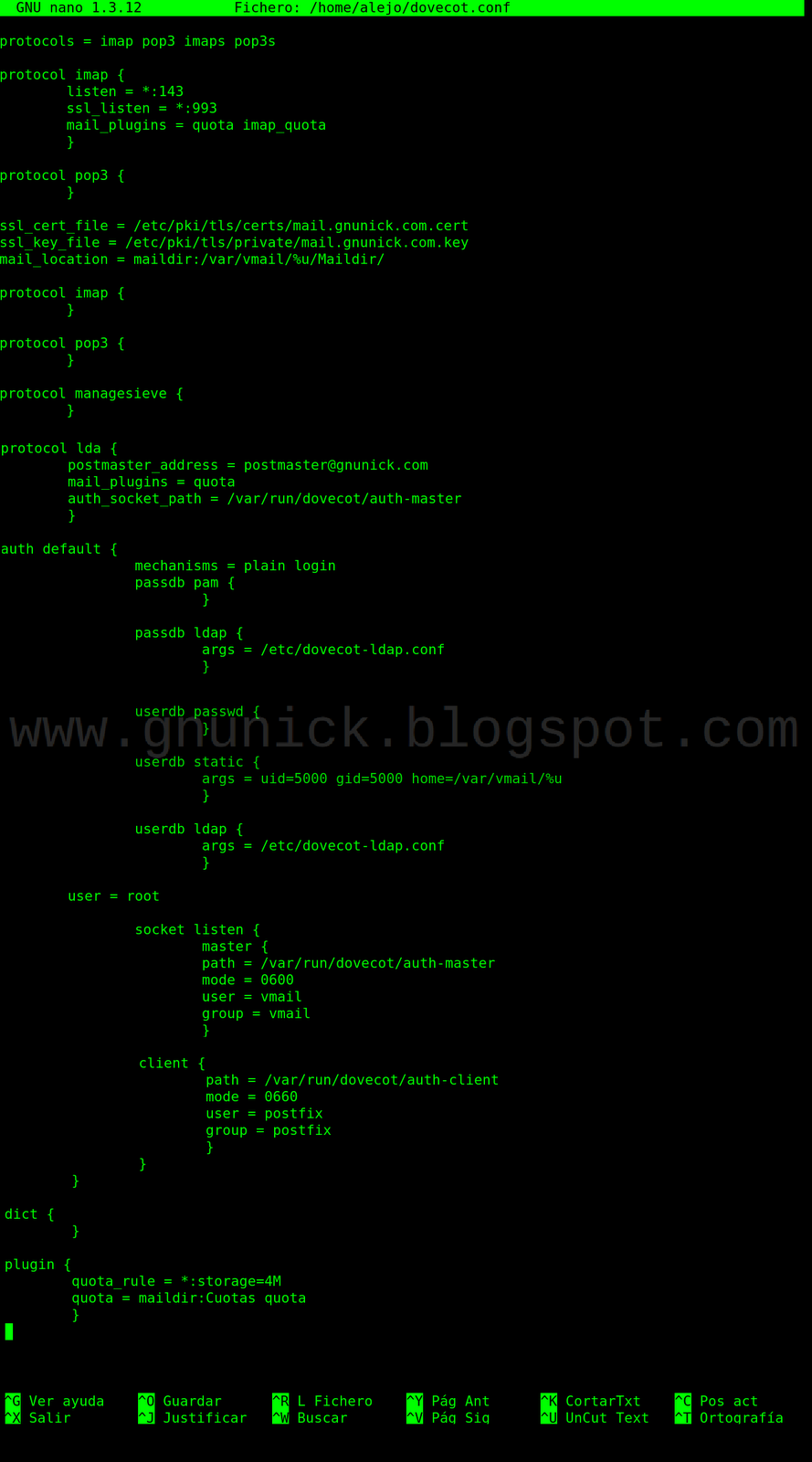 Correo Seguro, Quota Y Maillist Usando Dovecot+Postfix+LDAP, En CentOs