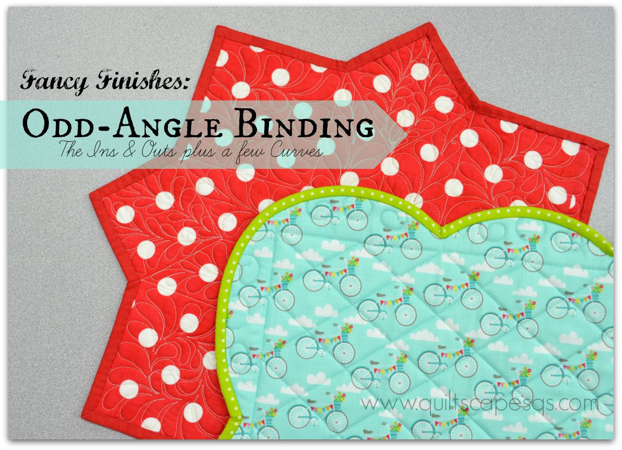 .Quiltscapes. Fancy Finishes Odd Angles the Ins and Outs!