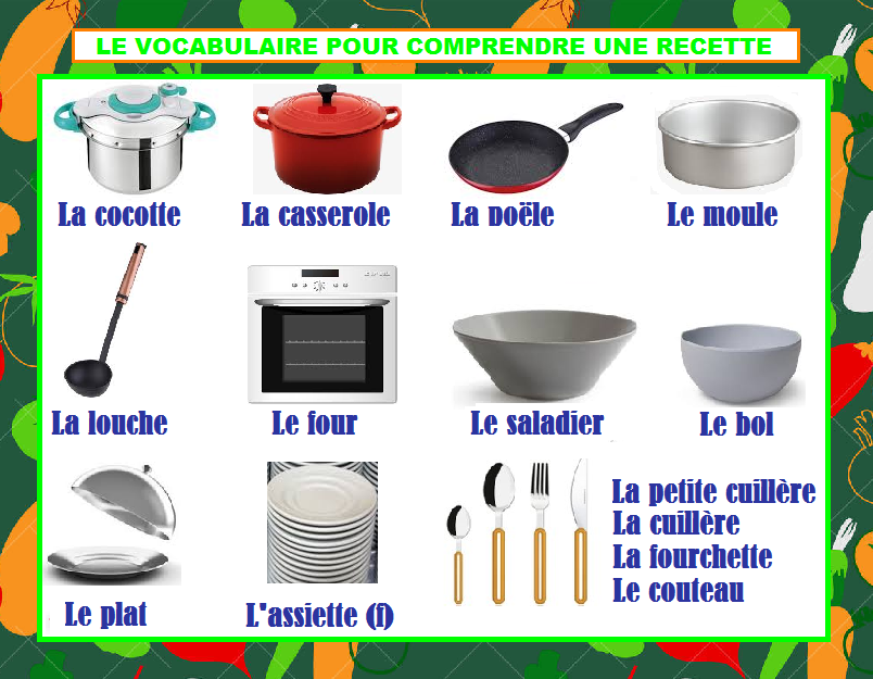 BLOG DE FRANCÉS DE LA E.S.O. (A1) Les ustensiles pour faire la cuisine