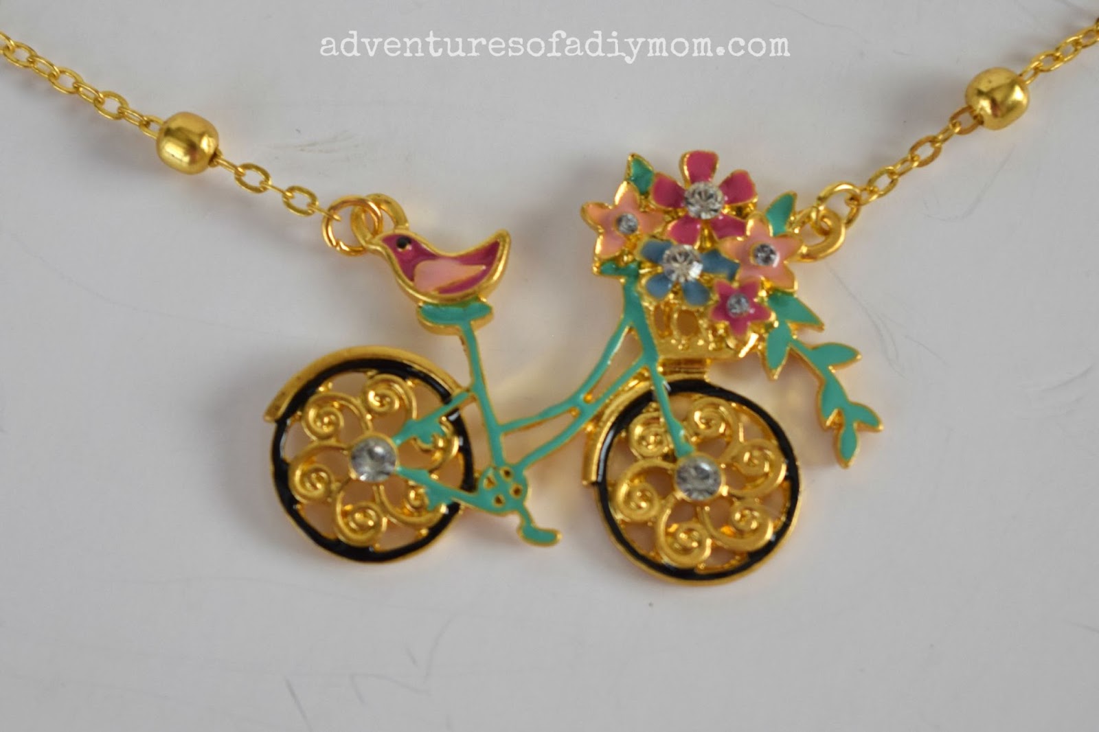 Bike Necklace Adventures of a DIY Mom
