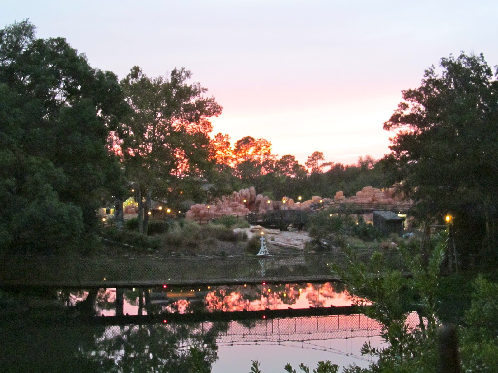 Sunset at the Magic Kingdom, Orlando, FL Sunset at the Magic Kingdom, Orlando, FL - ouroutdoortravels.blogspot.com