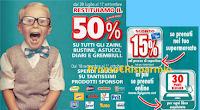 Spendi & Riprendi il 50% su zaini, astucci, diari, grembiuli e risparmi sui prodotti grandi marche! Logo Spendi & Riprendi il 50% su zaini, astucci, diari, grembiuli e risparmi sui prodotti grandi marche!