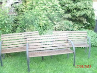 Gartenbänke selber streichen _Garten, Renovieren