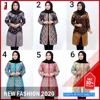 BTK0136B275 Tunic Batik Zipper BMGShop