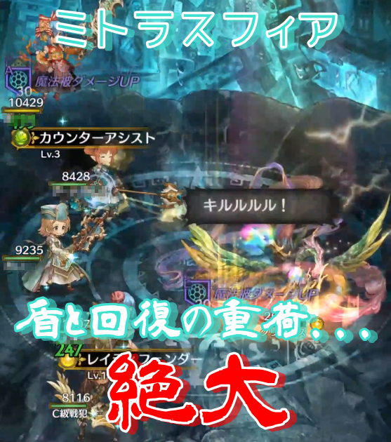 【ミトラスフィア】グリムルス攻略 セリフ行動パターン、動き方、立ち回り方について