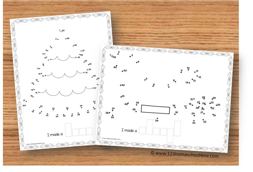 christmas dot to dot printables dot to dot christmas