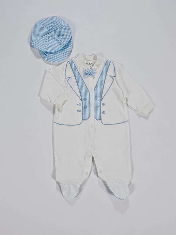 SEREN BEBEK DÜNYASI Şapkalı Smokin Kostüm Penye Tulum