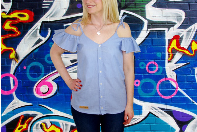 Upcycling Flügelärmel-Top von Kibadoo Upcycling Flügelärmel-Top von Kibadoo Boho top nähen