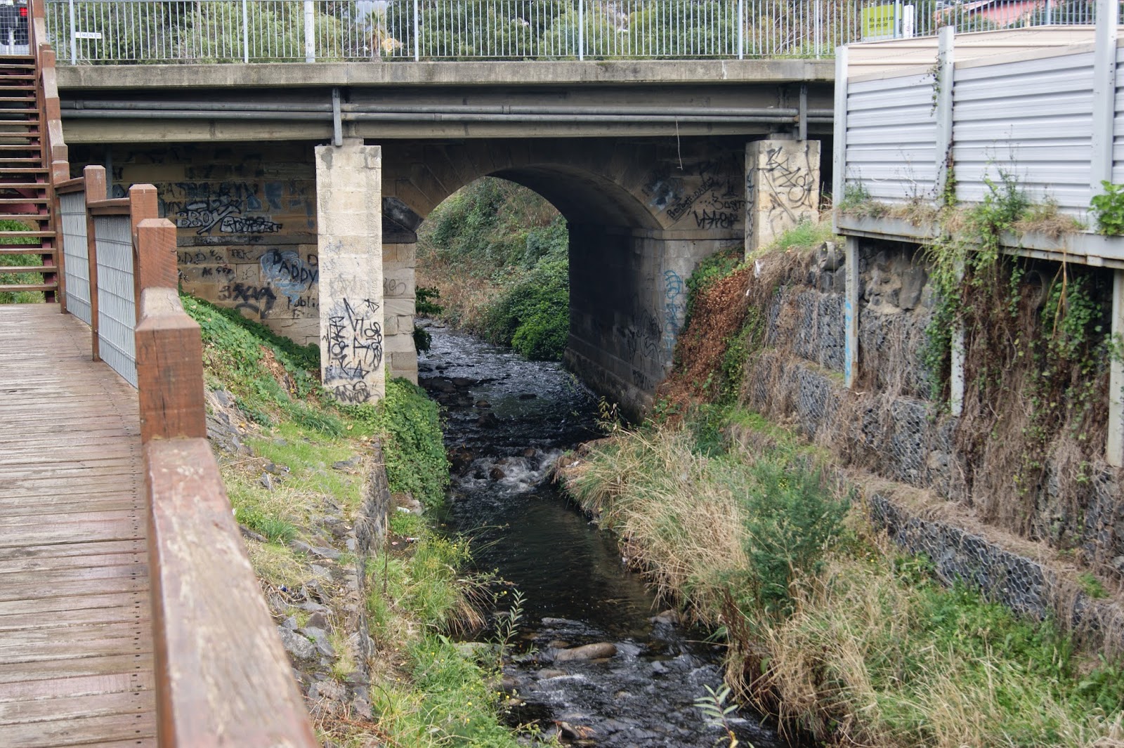 On The Convict Trail The Old New Town Road Bridge