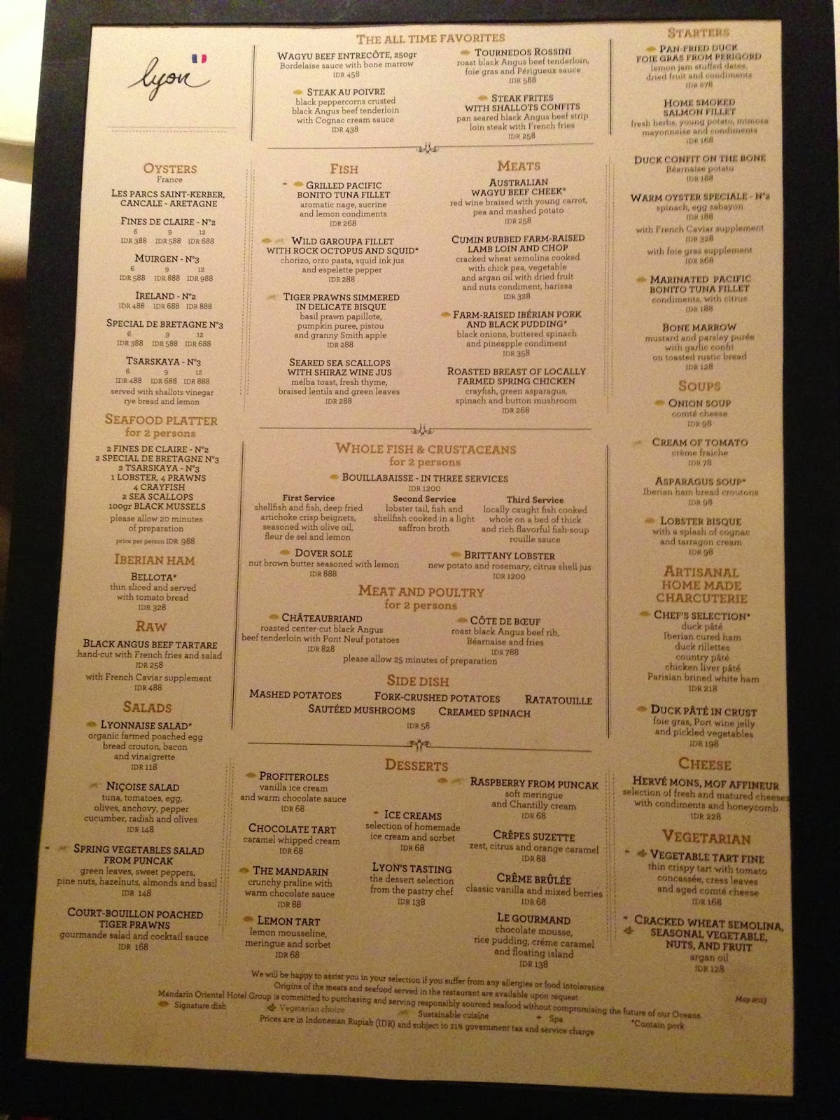 Try This Menu !!!: Lyon