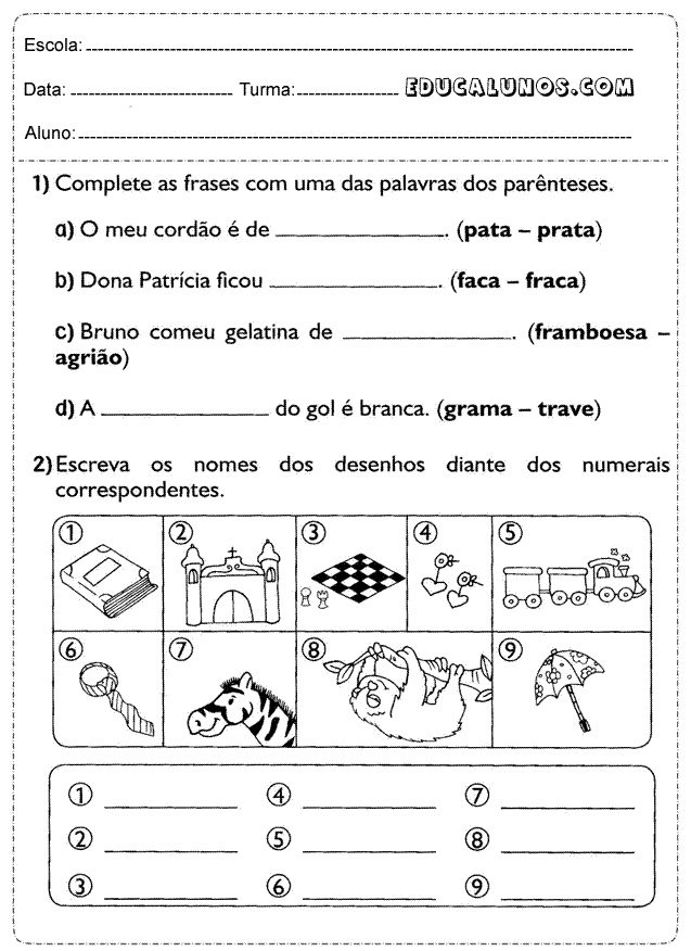 Exercicios artigo