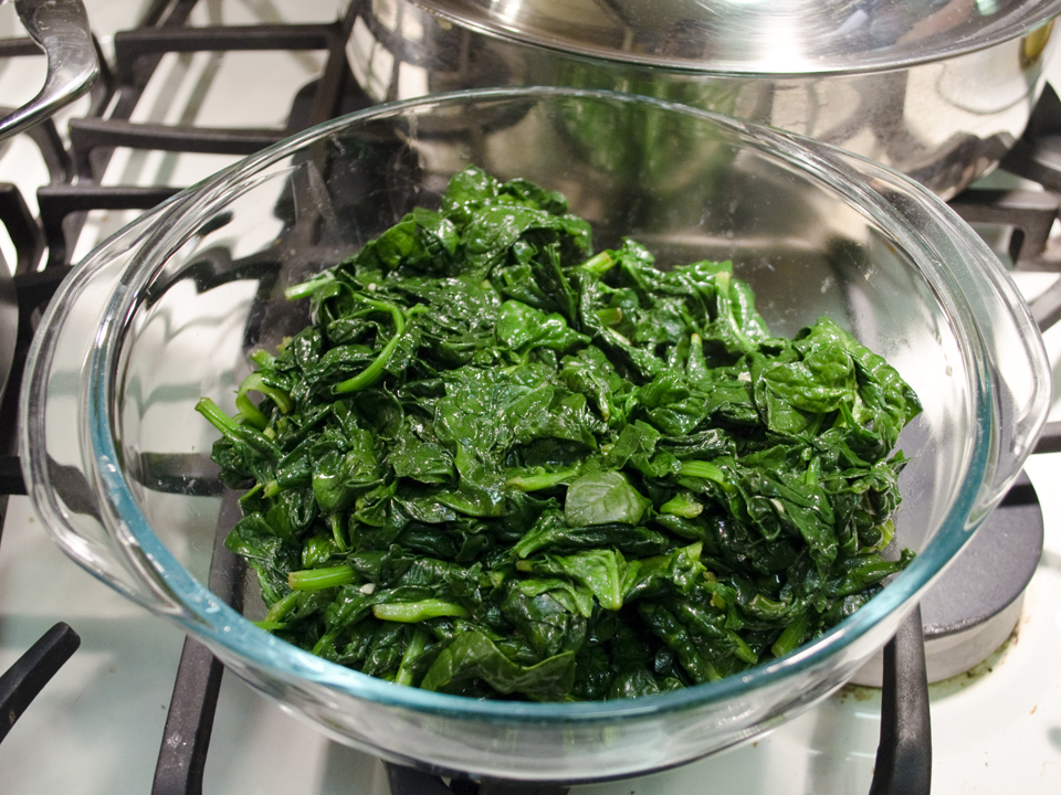 Vegan Family Home Cook Garlic Wilted Spinach