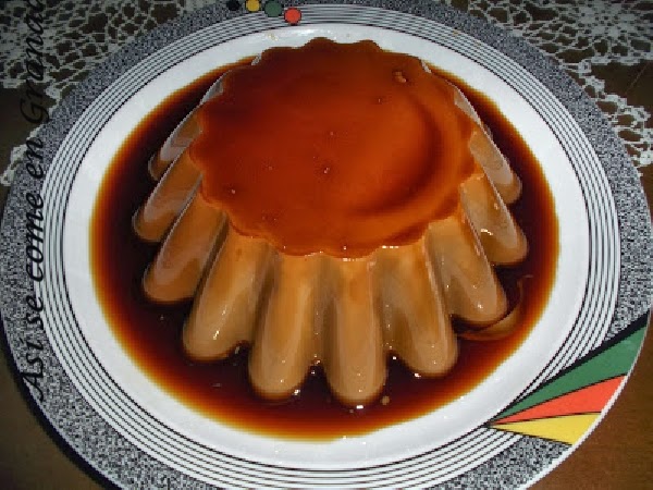 flan de café