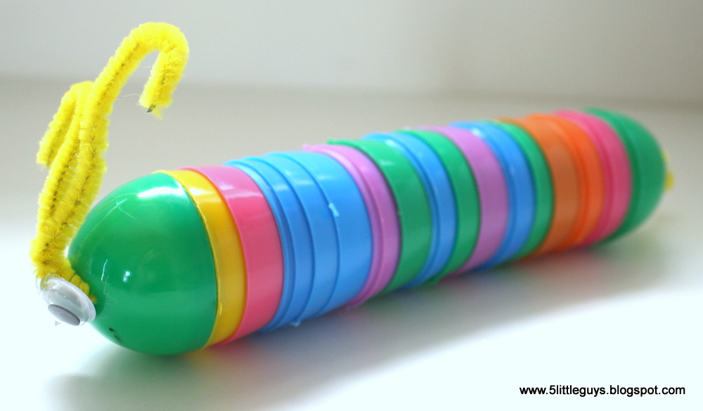 Five Little Guys Easter Egg Caterpillar