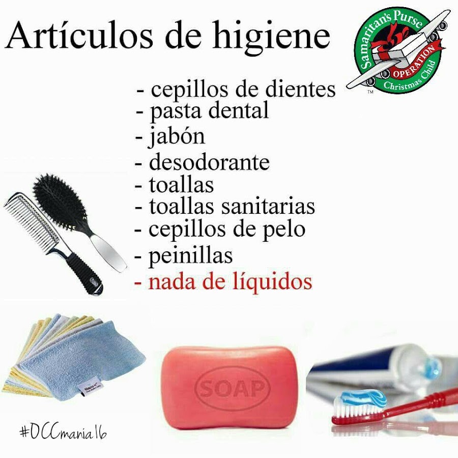 articulos higiene operacion nino navidad