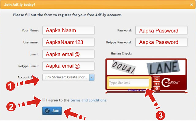 AdFly par account banayei How to make account on AdFly
