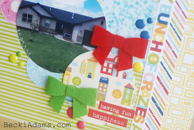 How to Create a Layout using Circles of Patterned Paper by @jbckadams (Becki Adams) for Bella Blvd #scrapbooking #papercrafting #bellablvd