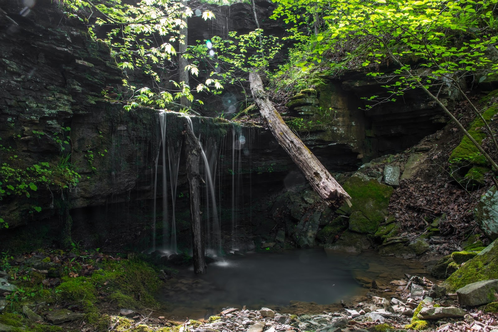 Rick's Hiking Blog Meyer Branch Waterfalls, Ozarks north of Hector