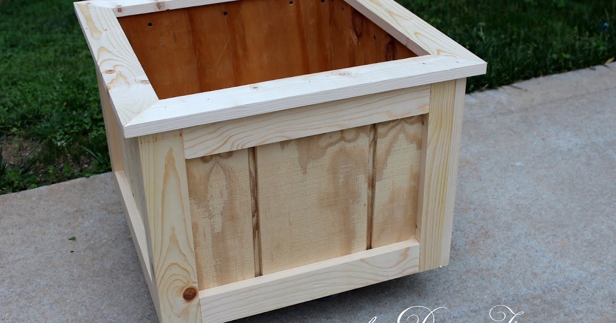 diy Design Fanatic: How To Make A Wood Planter Box