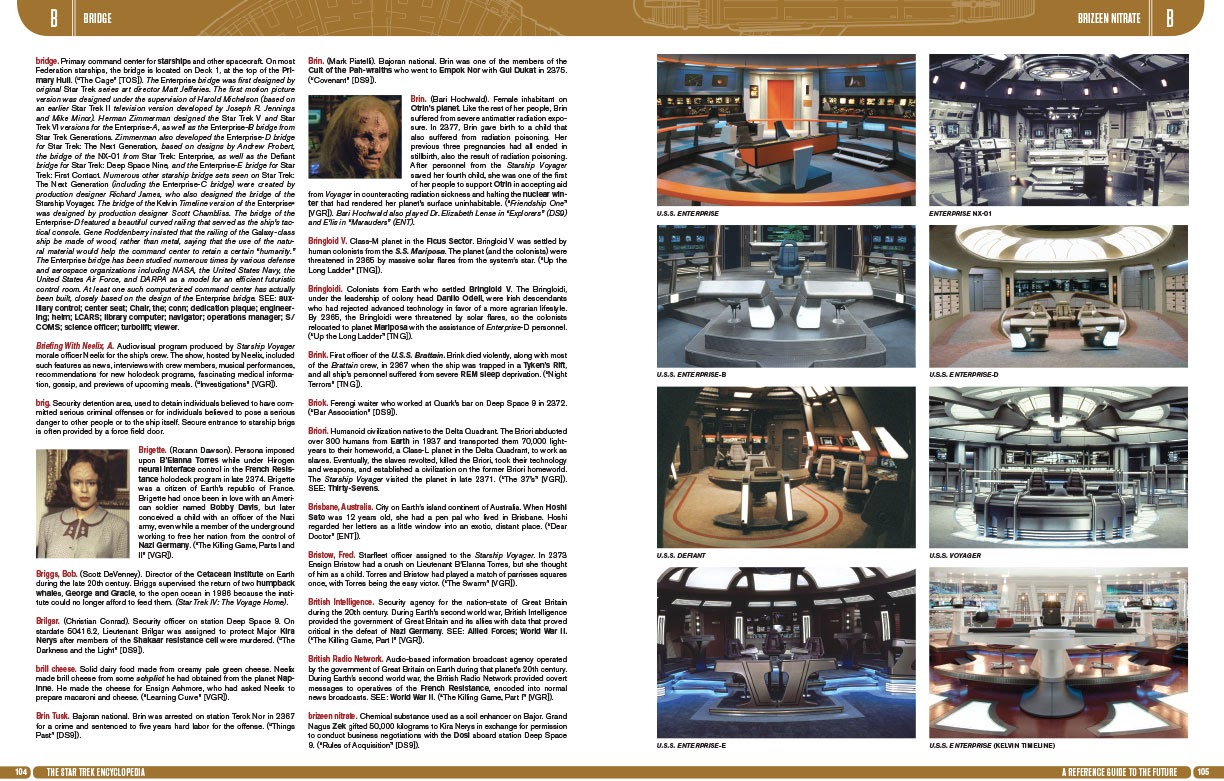 The Trek Collective  Star Trek Encyclopedia Preview Pages