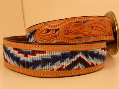 Rodeo Tales & Gypsy Trails: BEADED BELTS by Martiny Saddle Co. - Made ...