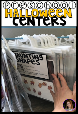 Halloween and October morning Tubs, Centers and Activities for Preschool
