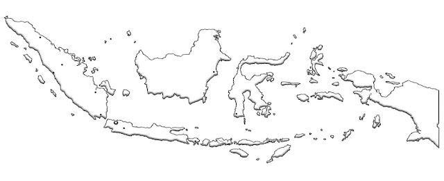 image: Blank Indonesia map