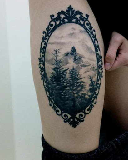 Majestosos e mágicas. Definitivamente, o que é uma floresta tatuagem É e DEVE SER.