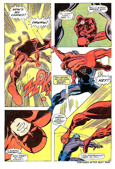 Daredevil v1 #50 marvel 1960s silver age comic book page art by Barry Windsor Smith Daredevil v1 #50 marvel 1960s silver age comic book page art by Barry Windsor Smith