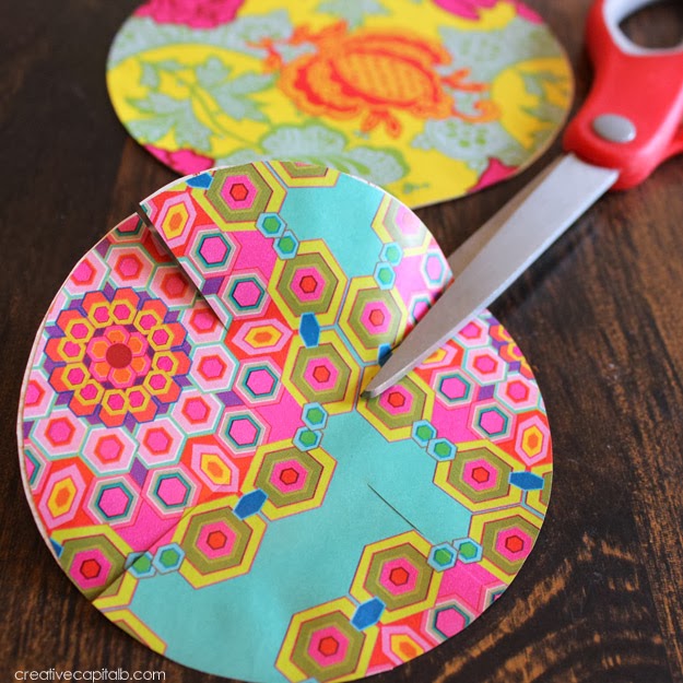 Capital B: Simple Circle Pinwheels for SPRING!