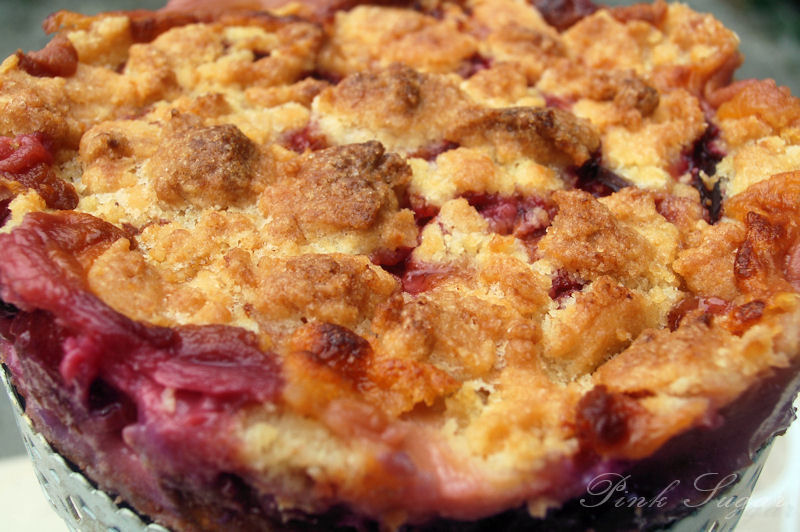 Kessy&amp;#39;s Pink Sugar: Pflaumenkuchen mit Marzipancreme und braunem Zucker ...
