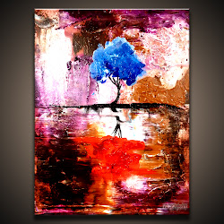 looks abstract 16x20 painting acrylic canvas