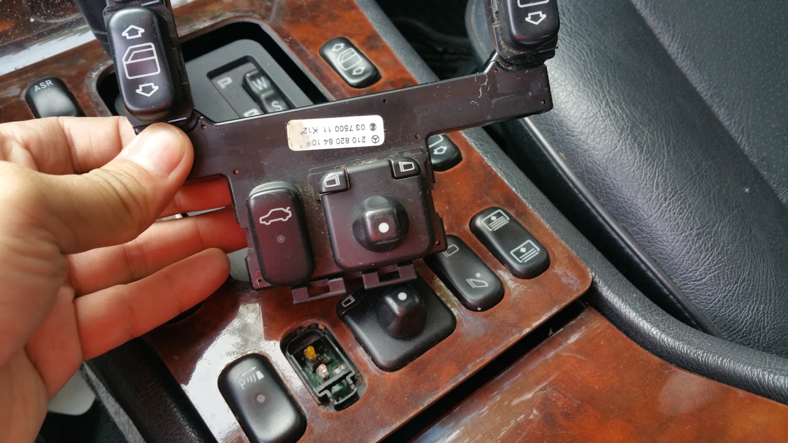 Project W210 Boot Button Replaced