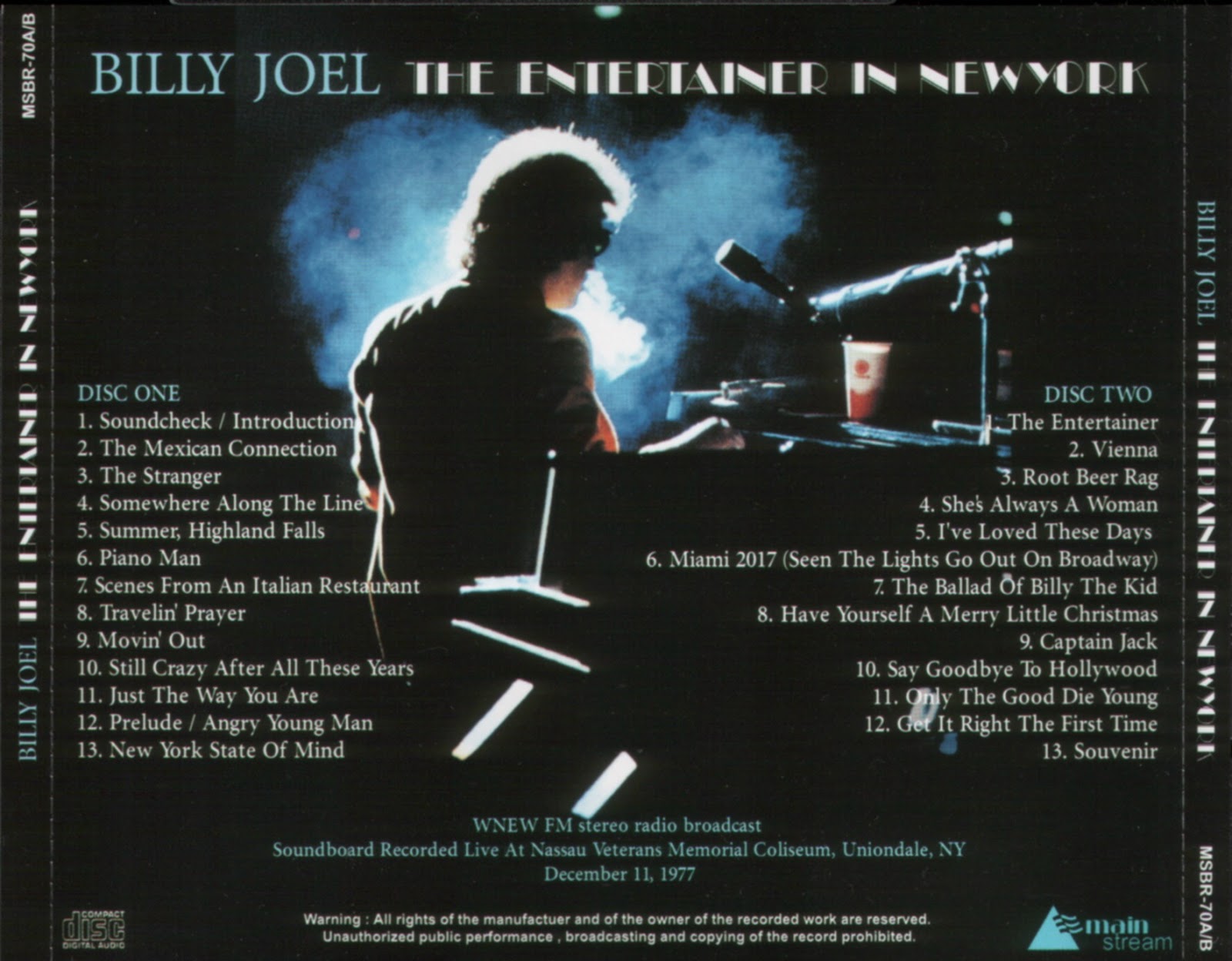 T.U.B.E. Billy Joel 19771211 Uniondale, NY (SBD/FLAC)