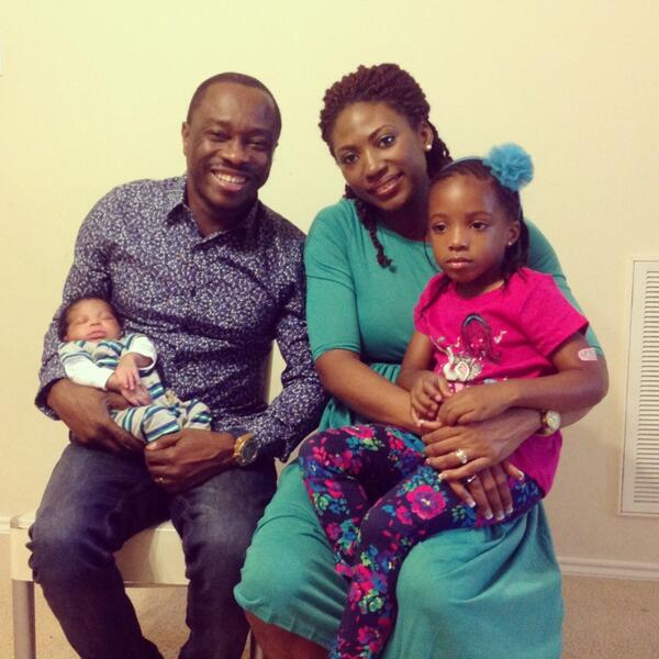 julius agwu family photo baby
