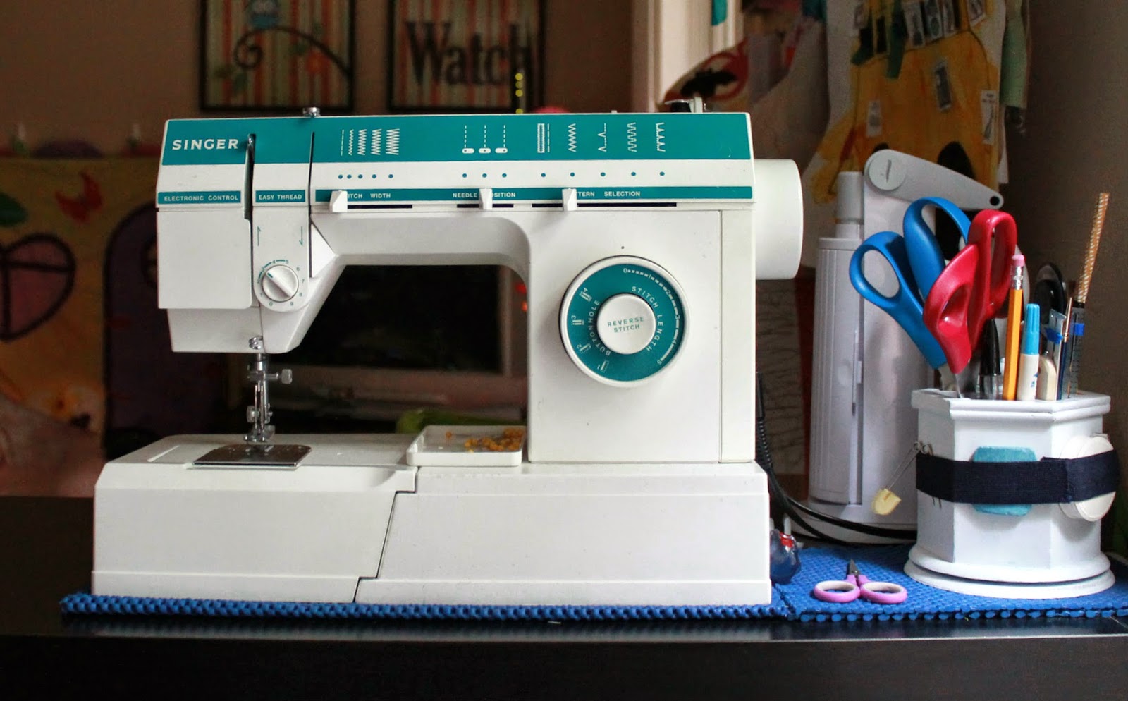 A View from The Peanut Gallery: Sewing Space & Singer 5817c | The Inspired Wren