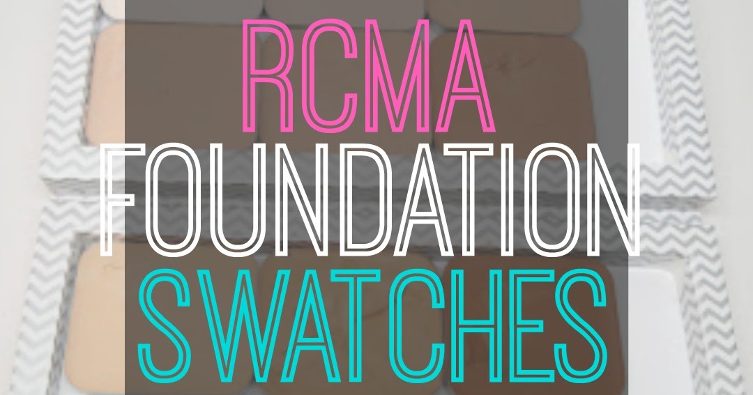 A complete Swatch Guide to RCMA Cream Foundations for Alcone at