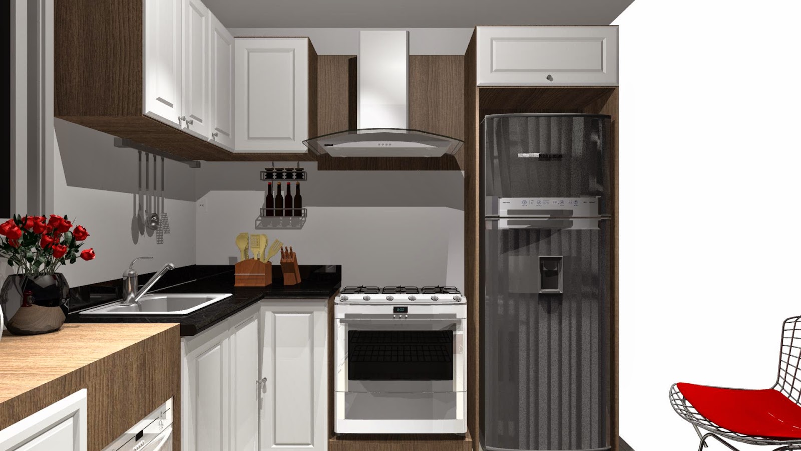 Design de Interiores : Cozinha pratica