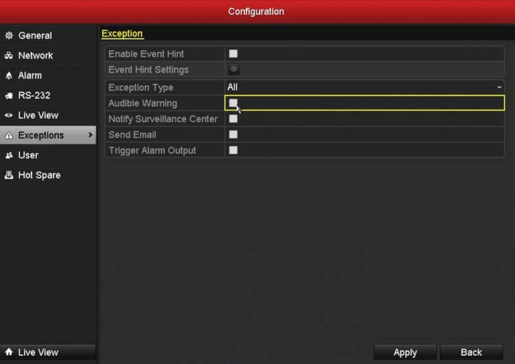 How to disable the beeping on a Hikvision NVR or DVR