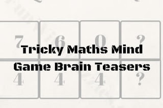 Number Question Game | Tricky Maths Mind Puzzles and Answers