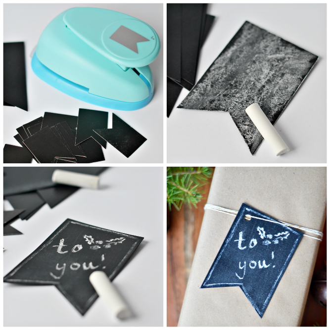 The Life of Jennifer Dawn 10 Minute Chalkboard Inspired Gift Wrap Ideas