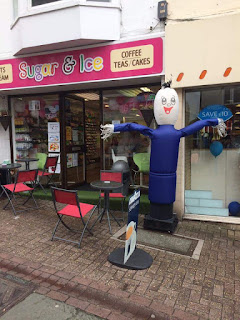 A Wacky Waving Inflatable Arm Flailing Tube Man on the Isle of Wight. Photo by Karl Moles