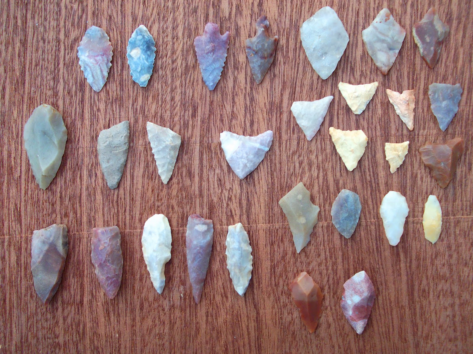 Pontas de Seta em Silex - Mineral Pedra