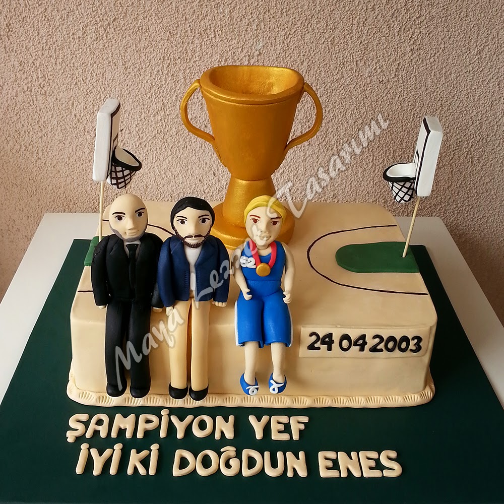 Maya Lezzet Tasarımı BASKETBOL PASTA KUPA PASTA