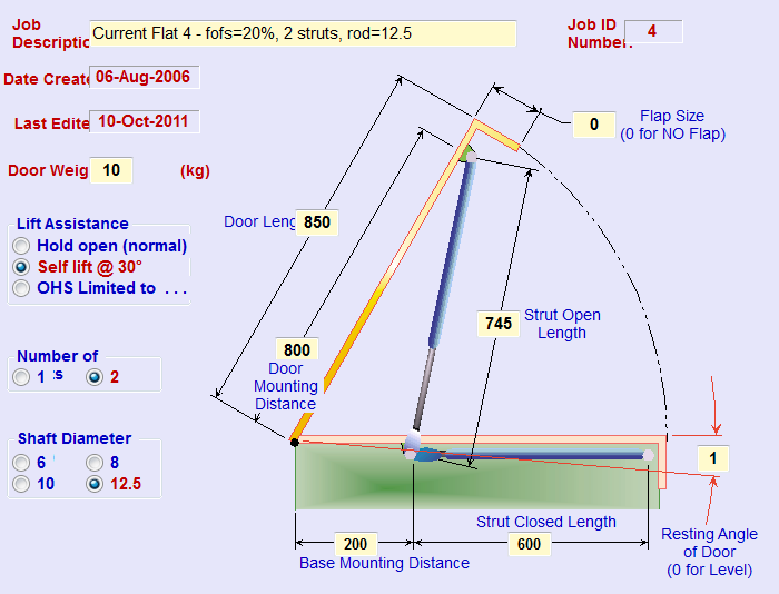 Geometry Gas Strut Recharge