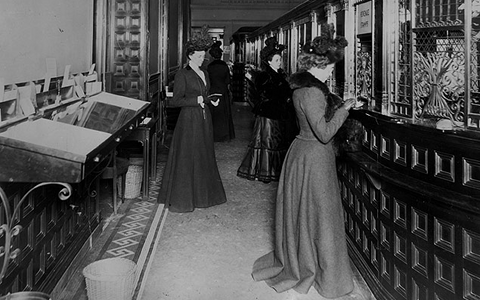 Une banque à New York en 1900 - New York Journal-American